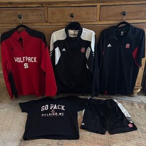 Adidas NC State Wolfpack Red and Black Apparel Collection